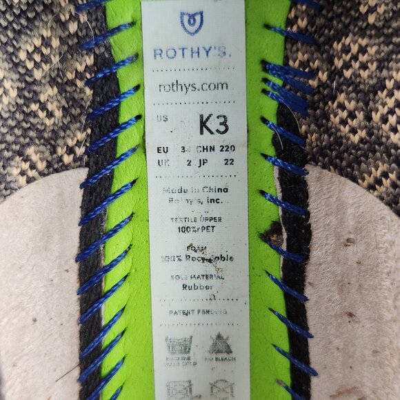 Rothy's Girls 3 Kids Loafer Leopard Print Knit Fabric Slip On Everyday Shoes - Picture 10 of 10